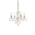 thumbnail image 3 of Elegant Lighting Rococo 15" 4 Light Royal Crystal Chandelier in White, 3 of 6