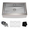 thumbnail image 1 of Kraus 33" Farmhouse Single Bowl Stainless Steel Kitchen Sink with Soundproofing, 1 of 5