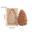thumbnail image 4 of (2-Pack) Rinsvye Diy Baking Moulds Wooden Bewitched Collectibles Cookie Moulds Embossing Winter Cookie Boxes Craft Decorative Baking Tools Rabbit Cookie Jar for Christmas Thanksgiving Christmas Kitc, 4 of 7