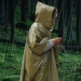 thumbnail image 3 of TopLLC Poncho de Pluie à Capuchon, Imperméable d'Urgence Isolé Réfléchissant en Film d'Aluminium PE, Imperméable Réutilisable Résistant aux Intempéries, Équipement de Survie Portable Double Face pour la Randonnée, le Camping et l'Extérieur, 3 of 9