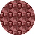 thumbnail image 1 of Ahgly Tapis Rond Lavable en Machine Intérieur Transitionnel Rouge Bordeaux, 7 Pieds Rond, 1 of 7