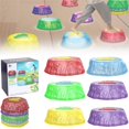 thumbnail image 2 of EASTIN Light Up Balance Stepping Stones for Kids-Outdoor Stepping Stones Kids Plastic Balance Rocks Stepping Stones for Toddlers 1-5 Kid Stepping Stones Stackable Non Slip Stepping Stones, 2 of 7