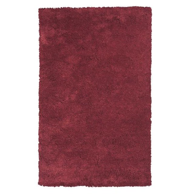 HomeRoots 352655 5 x 7 ft. Polyester Red Area Rug