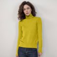 thumbnail image 2 of Women's Wool Seamless Turtleneck Knitted Pullover Sweater Long Sleeve First Line Tops, 2 of 4
