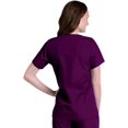 thumbnail image 3 of Landau Essentials Haut d'Uniforme à Boutons-Pression pour Femme, Coupe Classique Décontractée, Col en V, 4 Poches, 3 of 6