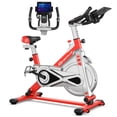 thumbnail image 1 of Goplus Indoor Stationary Exercise Cycle Bike Bicycle Workout w/ Large Holder Red, 1 of 10