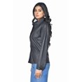 thumbnail image 5 of Chemise en Cuir Noire pour Femme, 5 of 5