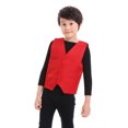 thumbnail image 2 of TOPTIE Kid Vest Volunteer Activity Waistcoat Party Costume Vests - RED, 2 of 8