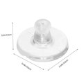 thumbnail image 2 of KAKOWELY secure earring backs 500Pcs Pierced Replacement Backs Silicone Earring Back Safely Locking Earring Backs Ears Studs0.24"X0.24"X0.2", 2 of 4