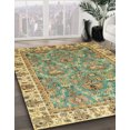 thumbnail image 2 of Ahgly Company Indoor Round Abstract Avocado Green Oriental Area Rugs, 8' Round, 2 of 6