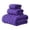Purple, variant on Bath Towels 3-Piece Set Super Absorbent Microfiber Soft Quick Dry Towel for Shower Bathroom