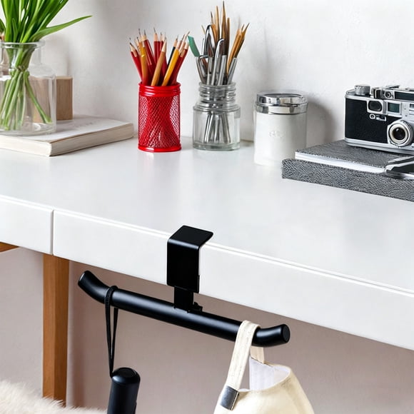 Heavy Duty Desk Hook For Indoor Use - Durable No Drill Side Organizer Hanger for Living Spaces Space Saving Utility Universal Fit
