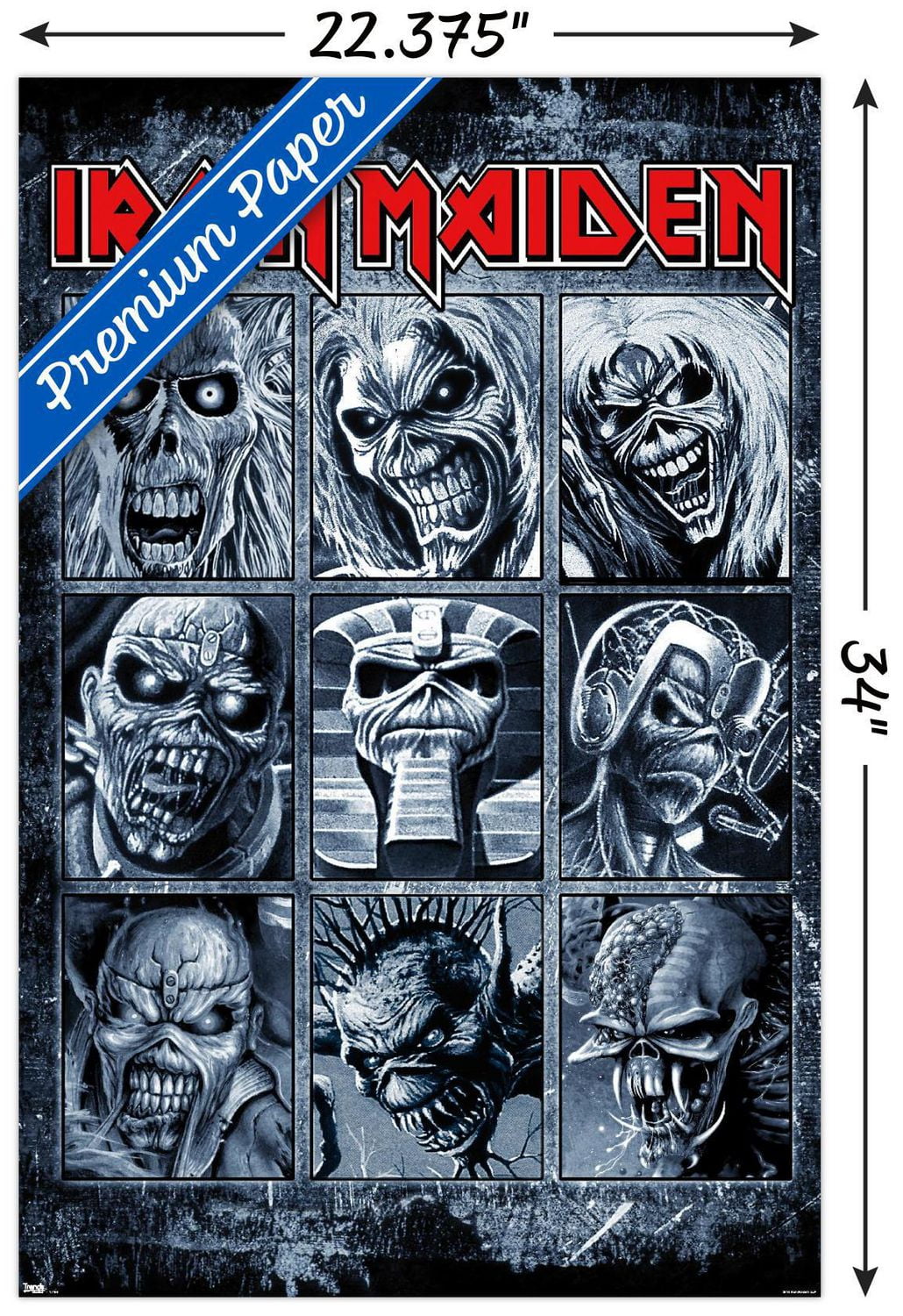 Iron Maiden - Grid Wall Poster