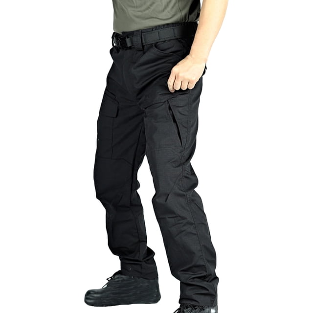 cllios Pantalon Tactique Extensible pour Homme Résistant à l'Eau Pantalon Cargo en Ripstop Extérieur Léger EDC Pantalon de Travail de Randonnée