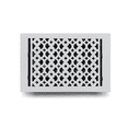 thumbnail image 1 of 8x12 Floor Vent Cover Register with Damper VR100 – Tudor Mushroom Design, Cast Aluminum, Powder Coated, Repaintable – For Floors, Walls & Ceilings, 1 of 10