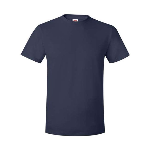 Hanes Nano-T Men`s T-shirt, S, Navy