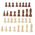 thumbnail image 1 of Pièces d'Échecs Remplacement, 32 Pièces Pièces d'Échecs Seulement Taille Modérée Plus Lisse Cadeau Idéal pour la Réunion de Famille pour les Professionnels, 1 of 8