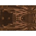 thumbnail image 1 of Ahgly Tapis Rectangulaire Lavable en Machine Intérieur Transitionnel Acajou Brun, 2 Pieds x 5 Pieds, 1 of 7