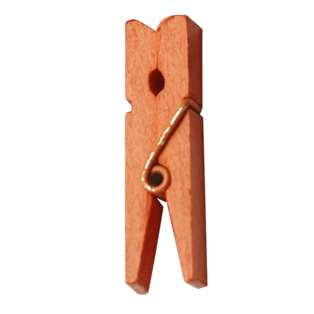 100-Pack Sturdy 1.4 Inch Mini Wooden Clothespins for Scrapbooking Crafts