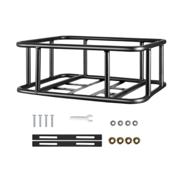Siruishop Bike Back Basket Luggage Racks Bicycle Basket for Bikes Racks Riding Outdoor 47cmx34cmx17cm