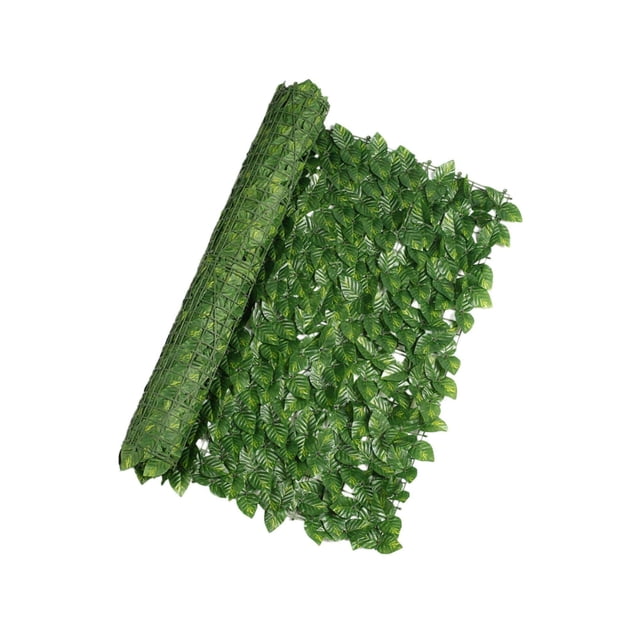 Artificial Faux Leaf Privacy Fence Screen Hedge Garden Climbing Frame Gardening Decor 3Meter D