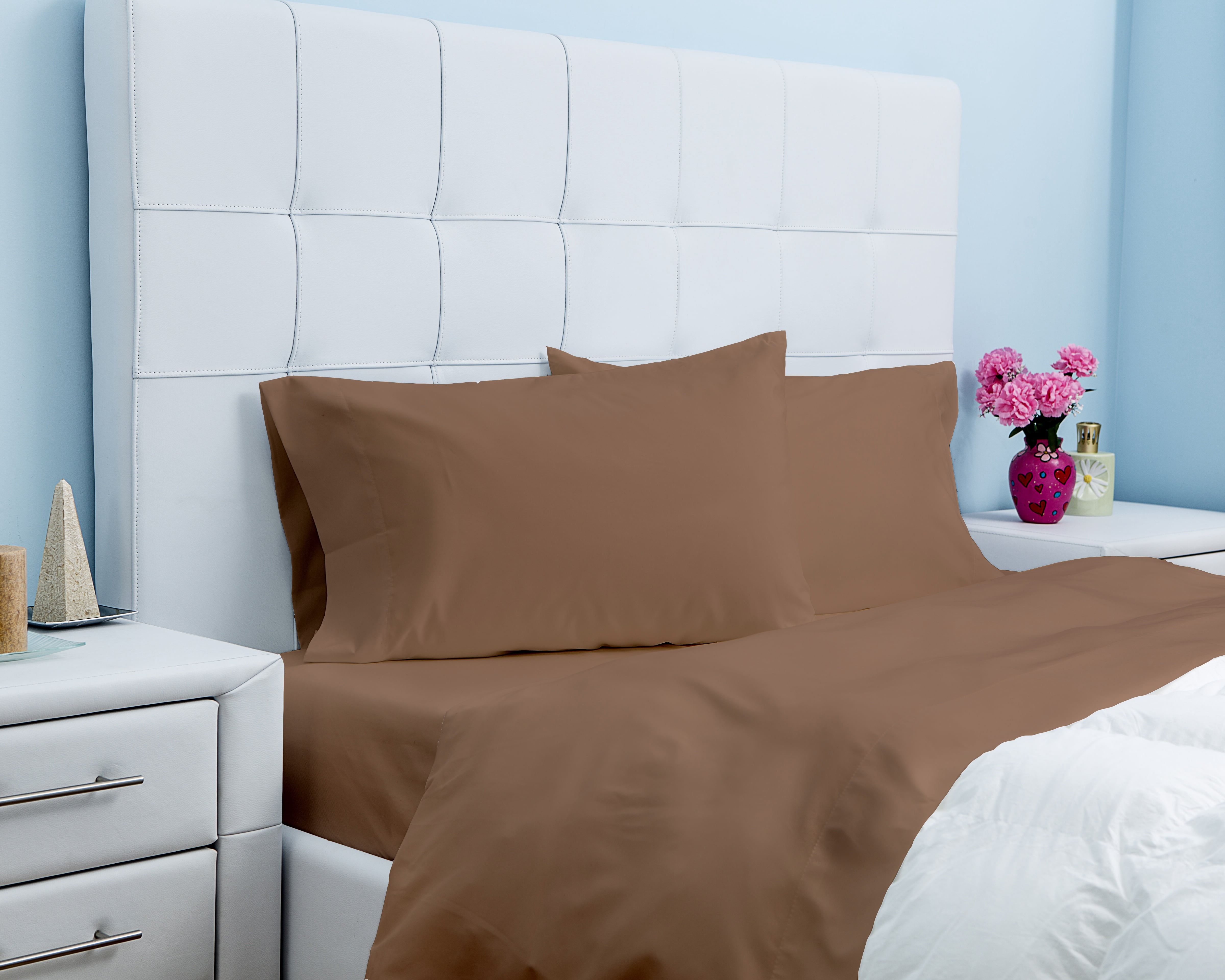 Ensemble de draps en microfibre de Gouchee Home – Ensemble de literie 3 pièces, microfibre ultra-douce, draps gris infroissables et respirants