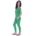 thumbnail image 2 of Moomaya Ensemble de Nuit Simple pour Femmes avec Pyjama en Coton 2 Pcs Chemises de Nuit-N79, 2 of 7