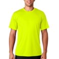 thumbnail image 3 of Hanes Cool DRI TAGLESS Men`s T-Shirt, 3XL, Safety Green, 3 of 4