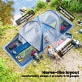 thumbnail image 4 of Outsunny Multi-Room Camping Tent for 8-12 Person, Navy Blue & Light Grey, 4 of 10