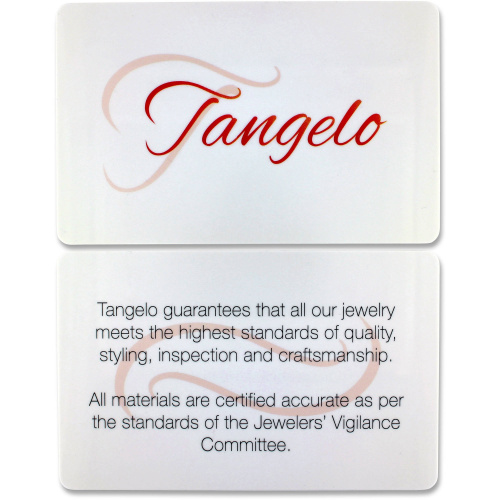 Tangelo 1.67 Carat T.G.W. Created Blue and White Sapphire Sterling Silver Engagement Ring