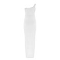 thumbnail image 5 of Robes de Cocktail d'Été Grande Taille BLVB pour Femmes, Robe Longue Froncée à Épaules Dénudées, Fendue, pour Fête, Boîte de Nuit, Plage, 5 of 5