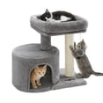thumbnail image 1 of FEANDREA Cat Tree Tower with Sisal-Covered Scratching Posts, Light Grey, 1 of 8