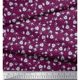 thumbnail image 2 of Soimoi Rayon Fabric Leaves & Magnolia Floral Printed Fabric 1 Yard 42 Inch Wide, 2 of 5