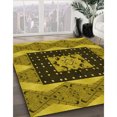 thumbnail image 3 of Ahgly Company Machine Washable Indoor Rectangle Transitional Yellow Area Rugs, 2' x 4', 3 of 7