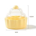 thumbnail image 4 of CBFFDC Hamster Washroom Hamster Bathroom Large Space High Base Cartoon Cake Shape Small Pet Bath House, 4 of 7