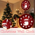 thumbnail image 1 of Agiferg Holiday Decoration Gift Wall Clock Santa Claus Wall Clock Decoration Clock, 1 of 9