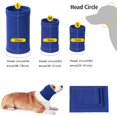 thumbnail image 2 of Chandail à Capuchon pour Animaux de Compagnie Collier et Cache-Oreilles Confortable Coussinets pour Chiens Protection contre le Bruit Soulagement de l'Anxiété Bleu Petit, 2 of 5
