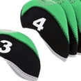 thumbnail image 3 of 10pcs/pack Wedge Iron Neoprene Big Number Tags Golf Club Protect Green, 3 of 8