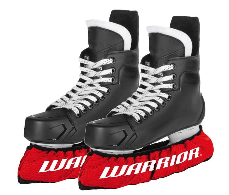 Protège-lames Warrior pour patins – Ensemble de 2 – Junior – Rouge – Protègent les lames de vos patins