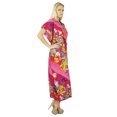 thumbnail image 3 of Bimba Kaftan Long en Coton pour Femmes, Tenue de Nuit Florale, Robe Caftan Classique, 3 of 6