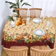 thumbnail image 4 of Fall Tablecloth Oval 52 x 70 Inch, Oval Fall Tablecloth, Autumn Pumpkin Thanksgiving Tablecloth Oval, Fall Oval Table Cover, 4 of 5
