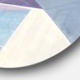 thumbnail image 3 of Designart 'Purple Geometric Bridge I' Geometric Metal Circle Wall Art - Disc of 36, 3 of 5
