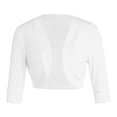 thumbnail image 3 of Gupgi Women Shrug Cardigan Open Front Solid Color Bolero Jacket Cropped Coat, 3 of 7