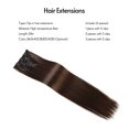 thumbnail image 2 of Amdohai 24in Clip in Hair Extensions 1 Set 6 Pcs 16 Clips High Temperature Fiber Invisible & Secure Clips Double Weft, 2M30, 2 of 4