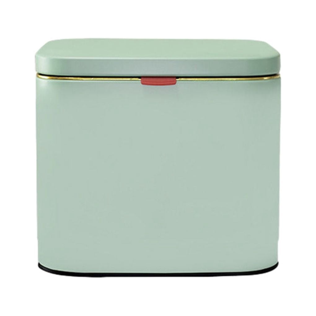 relayinert Hanging Stainless Steel Garbage Bin Effortless Waste Disposal In Kitchen 4L light green