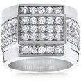 thumbnail image 1 of 2 ct Mens Diamond Ring 10K White Gold, 1 of 2