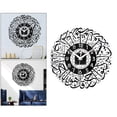 thumbnail image 4 of Acrylic Islamic Quartz Silent Wall Kitchen Home Watches Round Clock Muslim Eid Ramadan Black, 4 of 8