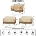 thumbnail image 3 of Patio Sofa Cover Waterproof Outdoor Sofa Cover, Large Lawn Patio Furniture Covers, 3 of 4