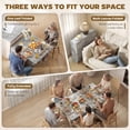 thumbnail image 4 of HOMCOM Folding Dining Table, Drop Leaf Table with 2-tier Shelves, 4 of 10