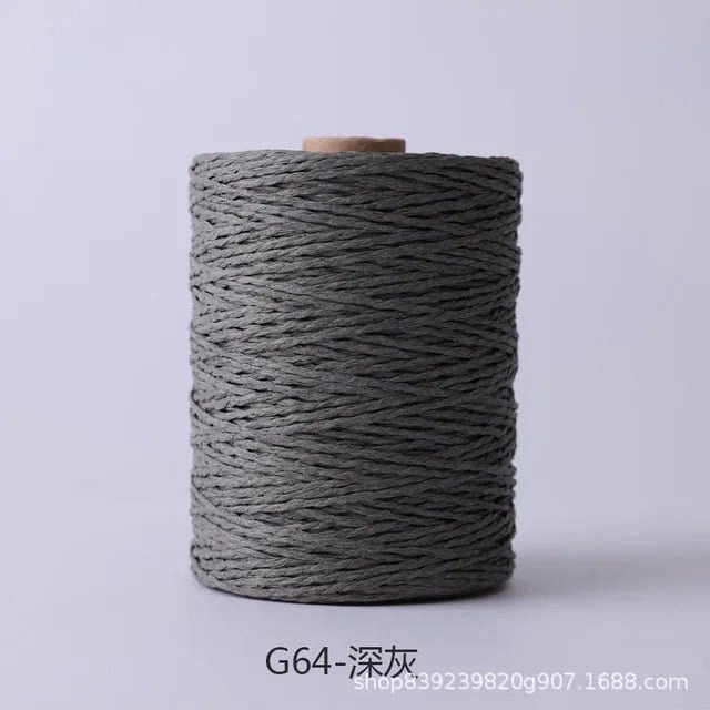 280 Meter Colorful Threads Natural Raffia Straw Yarn for Bag Handbag Cushion Basket Hat Knitting Material Crochet Yarn Handcraft